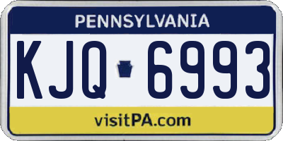 PA license plate KJQ6993