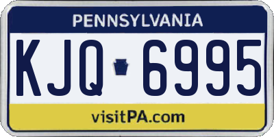 PA license plate KJQ6995