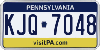 PA license plate KJQ7048
