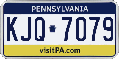 PA license plate KJQ7079