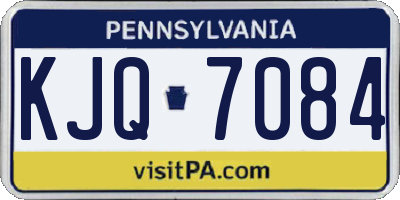 PA license plate KJQ7084