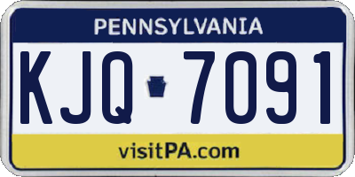 PA license plate KJQ7091