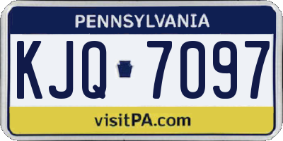 PA license plate KJQ7097