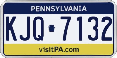 PA license plate KJQ7132