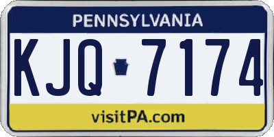 PA license plate KJQ7174