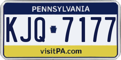 PA license plate KJQ7177