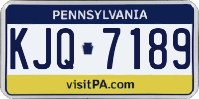 PA license plate KJQ7189