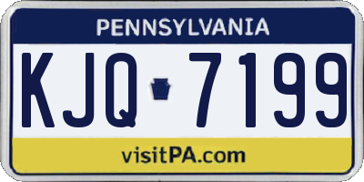 PA license plate KJQ7199