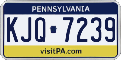 PA license plate KJQ7239