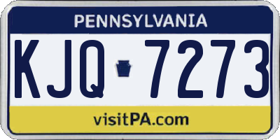 PA license plate KJQ7273