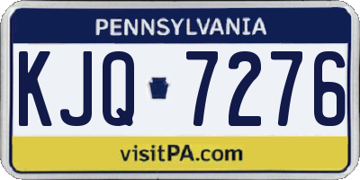PA license plate KJQ7276