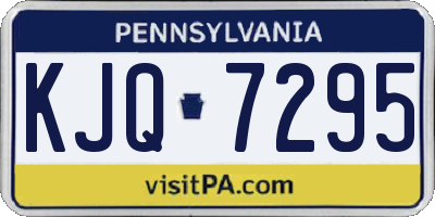 PA license plate KJQ7295