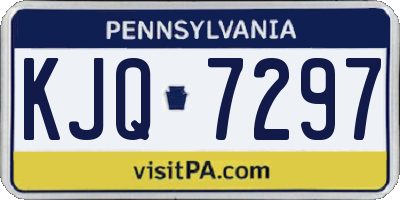 PA license plate KJQ7297