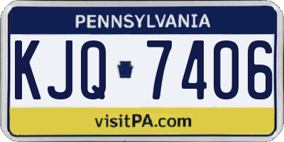 PA license plate KJQ7406
