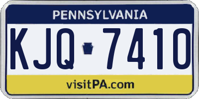 PA license plate KJQ7410