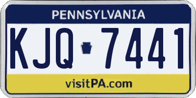 PA license plate KJQ7441
