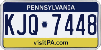 PA license plate KJQ7448