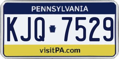 PA license plate KJQ7529