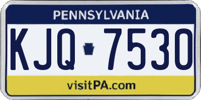 PA license plate KJQ7530