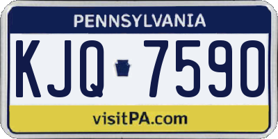PA license plate KJQ7590