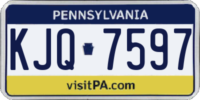 PA license plate KJQ7597