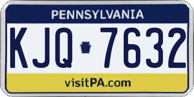 PA license plate KJQ7632