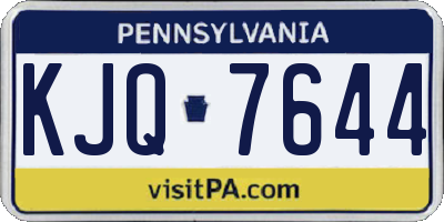 PA license plate KJQ7644