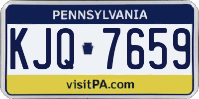 PA license plate KJQ7659