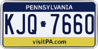 PA license plate KJQ7660