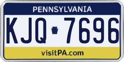 PA license plate KJQ7696