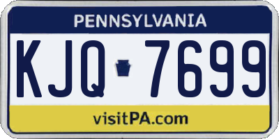 PA license plate KJQ7699