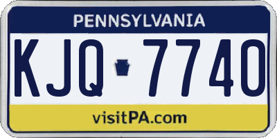 PA license plate KJQ7740
