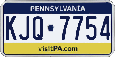 PA license plate KJQ7754