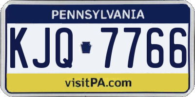 PA license plate KJQ7766