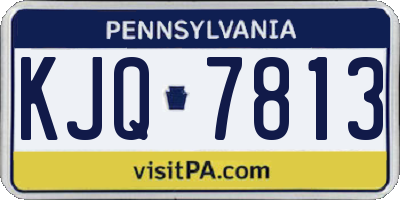 PA license plate KJQ7813