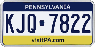 PA license plate KJQ7822
