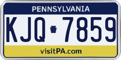 PA license plate KJQ7859