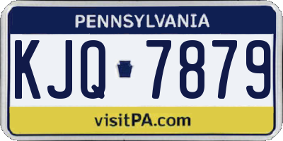 PA license plate KJQ7879