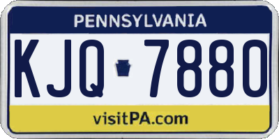 PA license plate KJQ7880