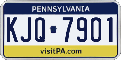 PA license plate KJQ7901