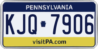 PA license plate KJQ7906