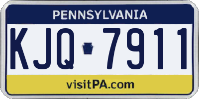 PA license plate KJQ7911