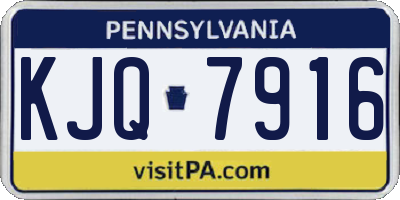 PA license plate KJQ7916