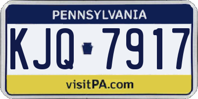 PA license plate KJQ7917