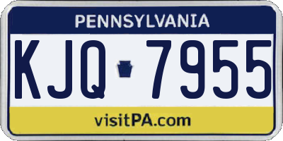 PA license plate KJQ7955