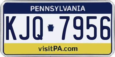 PA license plate KJQ7956
