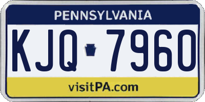 PA license plate KJQ7960