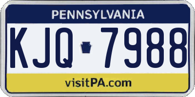 PA license plate KJQ7988