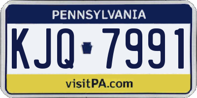 PA license plate KJQ7991