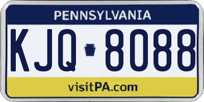 PA license plate KJQ8088